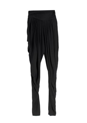 Alexander McQueen Black Silk Blend Harem Pants 2