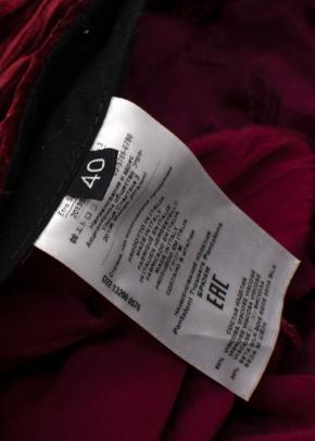 Etro Red Crushed Velvet Trousers 6