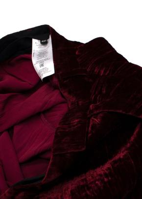 Etro Red Crushed Velvet Trousers 5