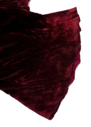 Etro Red Crushed Velvet Trousers 4