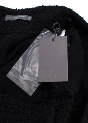 Alexander McQueen Black Tweed Skirt 4