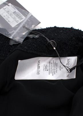 Alexander McQueen Black Tweed Skirt 3