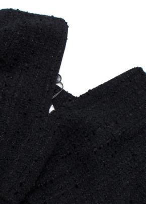 Alexander McQueen Black Tweed Skirt 8