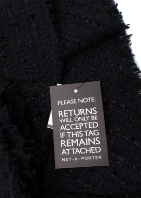 Alexander McQueen Black Tweed Skirt 6
