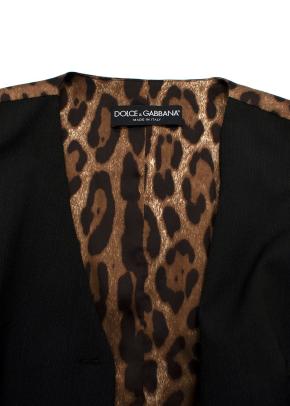 Dolce and Gabanna Leopard Print Back Panel Waistcoat 6