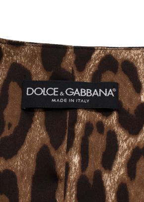 Dolce and Gabanna Leopard Print Back Panel Waistcoat 3