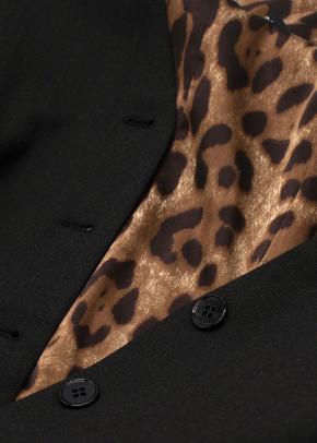 Dolce and Gabanna Leopard Print Back Panel Waistcoat 7