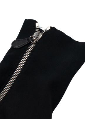 Alexander McQueen Black Dress with Silver Zips 8