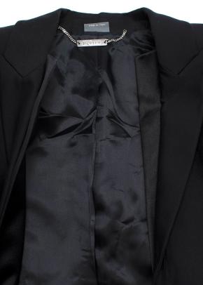 Alexander McQueen Black Coat with Double Lapels 8