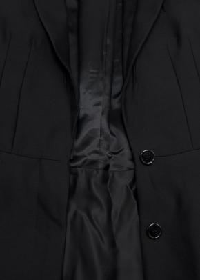 Alexander McQueen Black Coat with Double Lapels 7