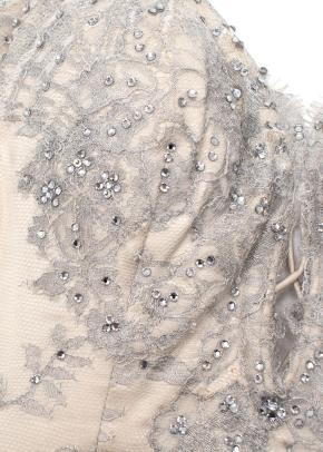 Baracci Ivory Sequin Embellished Gown 4