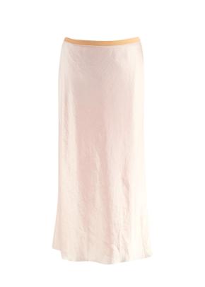 Vince Peach Satin Two Piece Skirt Set 5