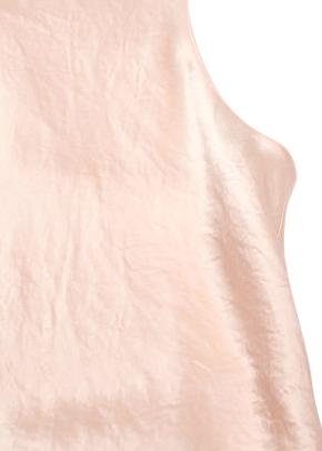 Vince Peach Satin Two Piece Skirt Set 13