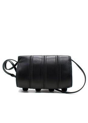 Yuzefi Black Crossbody Bag with Silver Eyelets 4