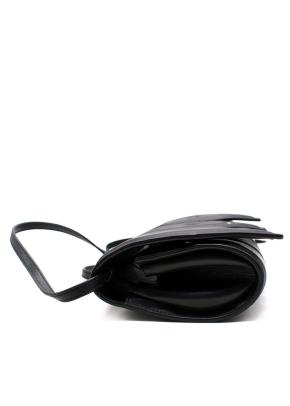Yuzefi Black Crossbody Bag with Silver Eyelets 5