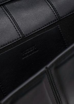 Yuzefi Black Crossbody Bag with Silver Eyelets 8