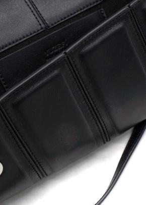 Yuzefi Black Crossbody Bag with Silver Eyelets 11