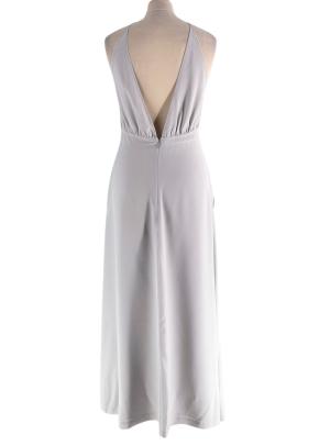Toteme Plunge-Neck Gathered Silk Maxi Dress 5