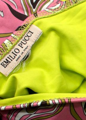 Emilio Pucci Print Pink Multicolour Triangle Bikini Set 2