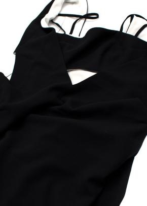 T By Alexander Wang Black Crepe Cut Out Mini Dress 2