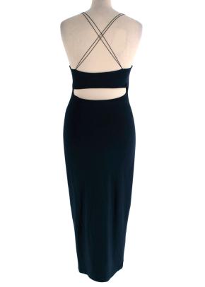 T By Alexander Wang Navy Strappy Midi Dress 2