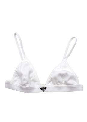 Prada White Cotton Bralette 7