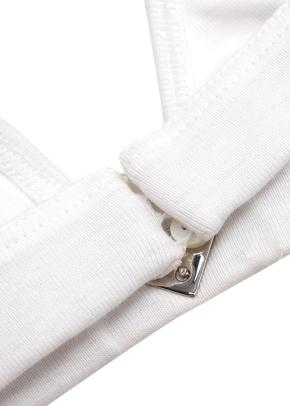 Prada White Cotton Bralette 9