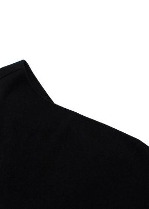 Bottega One Shoulder Black Midi Dress 5