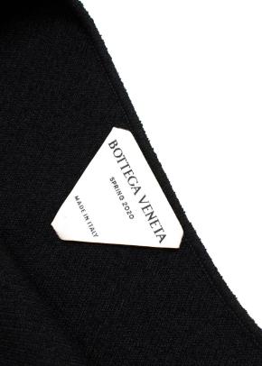 Bottega One Shoulder Black Midi Dress 3