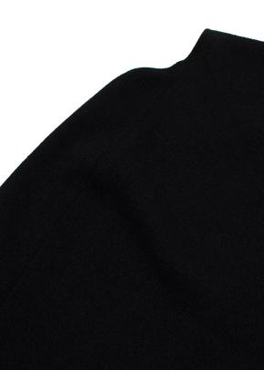 Bottega One Shoulder Black Midi Dress 4
