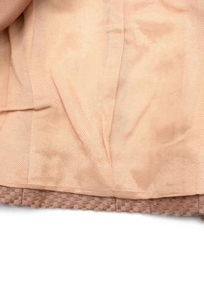 Balmain Beige Structured Textured Double-Breasted Blazer 3