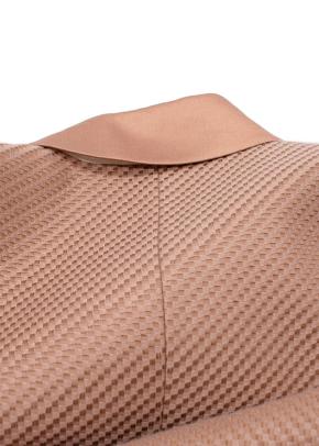 Balmain Beige Structured Textured Double-Breasted Blazer 9