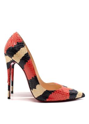 Christian Louboutin So Kate Tricolour Python Heels 3