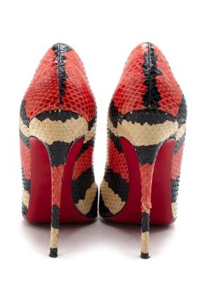 Christian Louboutin So Kate Tricolour Python Heels 6