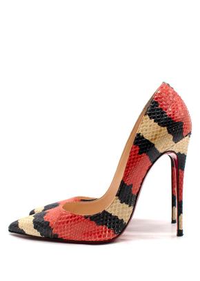 Christian Louboutin So Kate Tricolour Python Heels 2