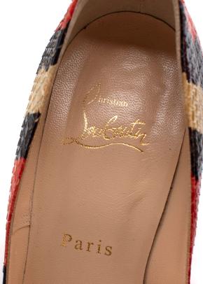 Christian Louboutin So Kate Tricolour Python Heels 9