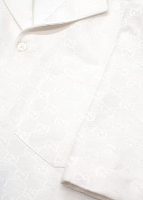 Gucci Linen Blend GG Canvas Short Sleeve Shirt - Instores Now 9