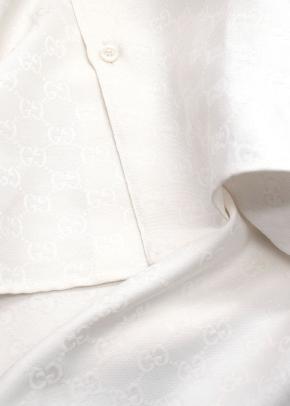 Gucci Linen Blend GG Canvas Short Sleeve Shirt - Instores Now 7