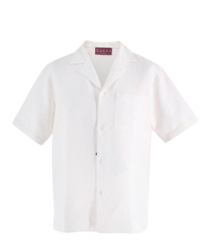 Gucci Linen Blend GG Canvas Short Sleeve Shirt - Instores Now 2