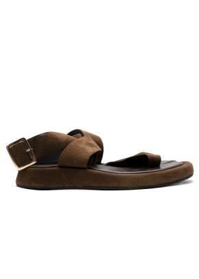 Gia/ RHW Khaki Suede Sandals 2