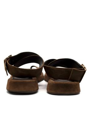 Gia/ RHW Khaki Suede Sandals 10