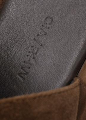 Gia/ RHW Khaki Suede Sandals 3