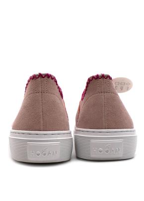 Hogan Dusky Pink Suede Trainers 5