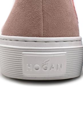 Hogan Dusky Pink Suede Trainers 2