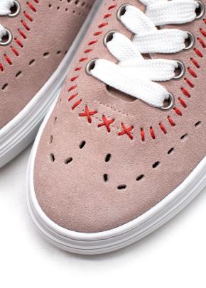 Hogan Dusky Pink Suede Trainers 8