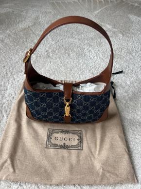 Gucci Medium Denim Jackie O Bag 2