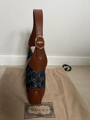 Gucci Medium Denim Jackie O Bag 4
