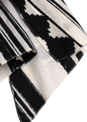 Johanna Ortiz Puff Sleeve Pattern Crop Top 9