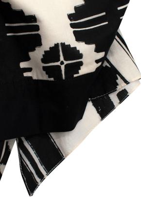 Johanna Ortiz Puff Sleeve Pattern Crop Top 10