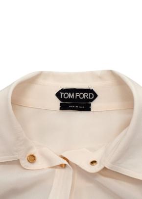 Tom Ford Cream Silk Crepe Shirt 3